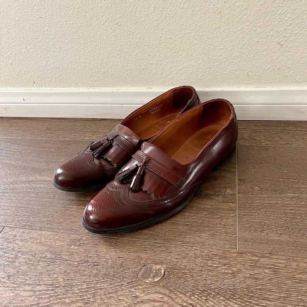 Bostonian Dark Brown Tassel Loafers 10M